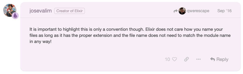 Jose Valim's answer on ElixirForum